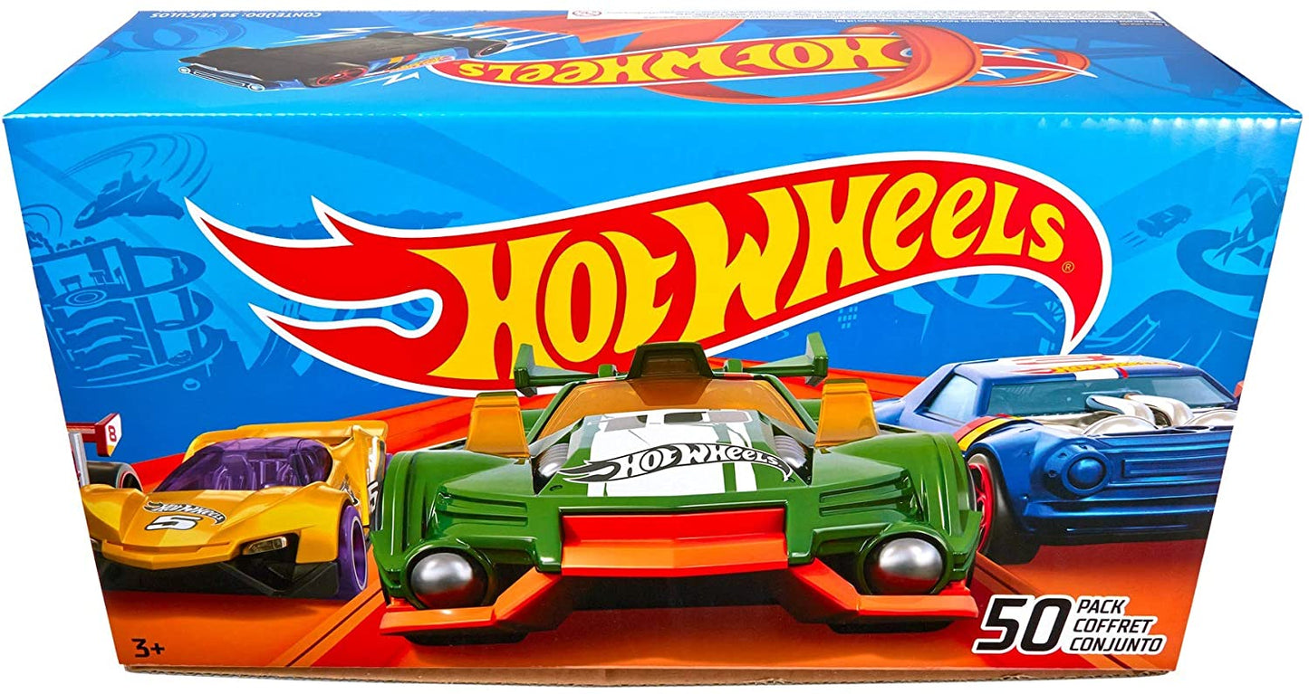 Hot Wheels  50 Diecast Car Pack and Mini Toy Cars V6697