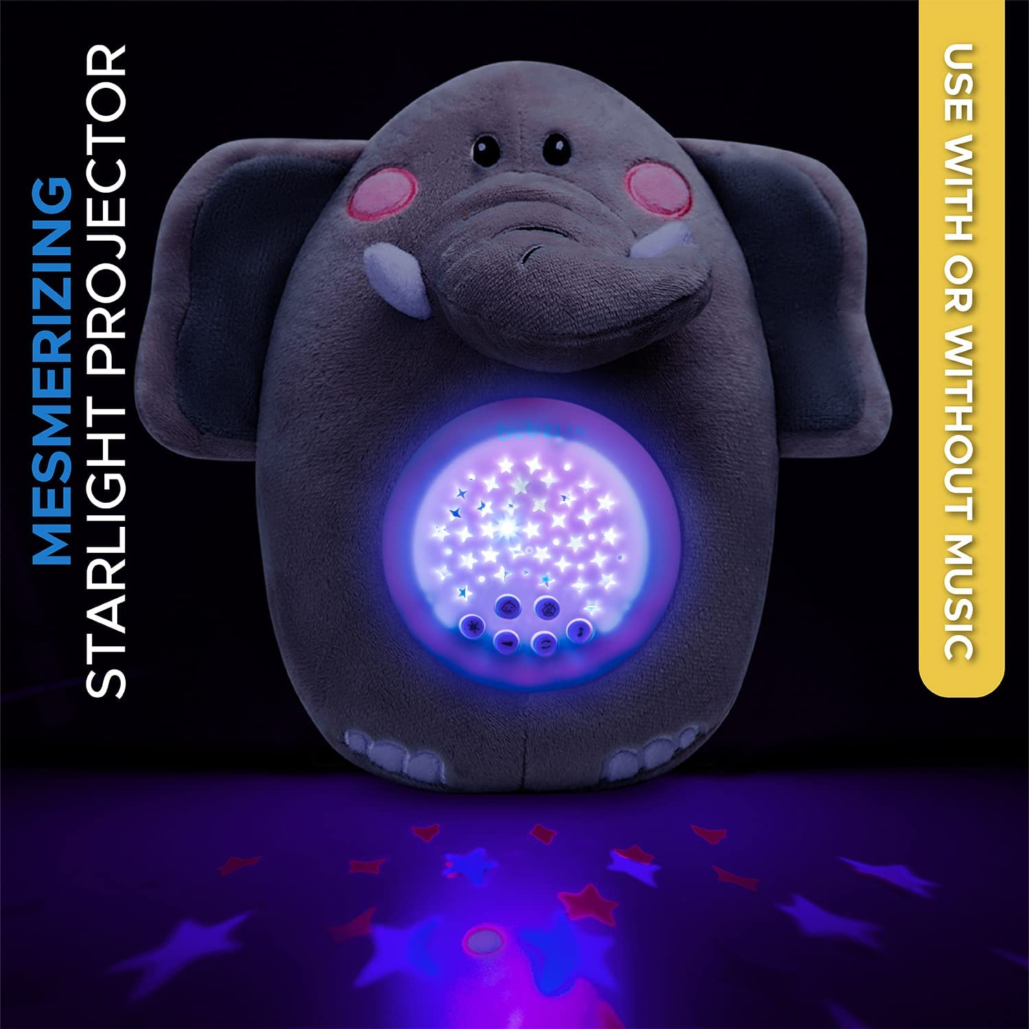 Bicho Pelucia c/ Projetor Estrelas Musical – RNM STORE