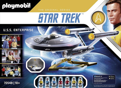 PLAYMOBIL Star Trek 70548 EUA Empresa NCC-1701, com aplicativo AR, efeitos de luz e sons