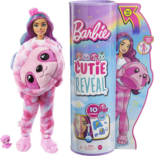 Barbie - Disfraz de Pereza con Mini Mascota y Cambio de Color 3+ 