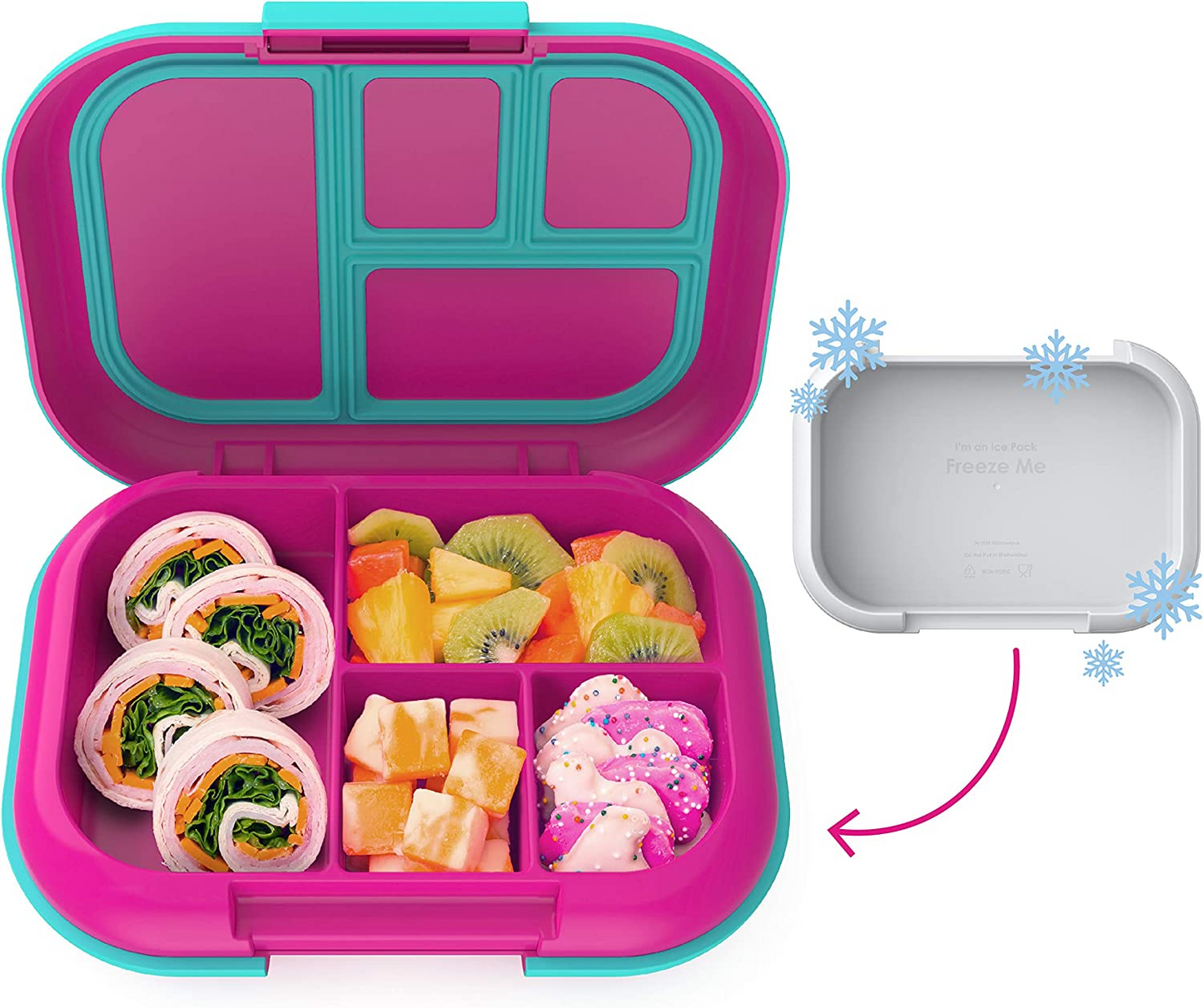 Bentgo Kids Chill Lunch Box - Solução de almoço estilo Bento com 4 compartimentos