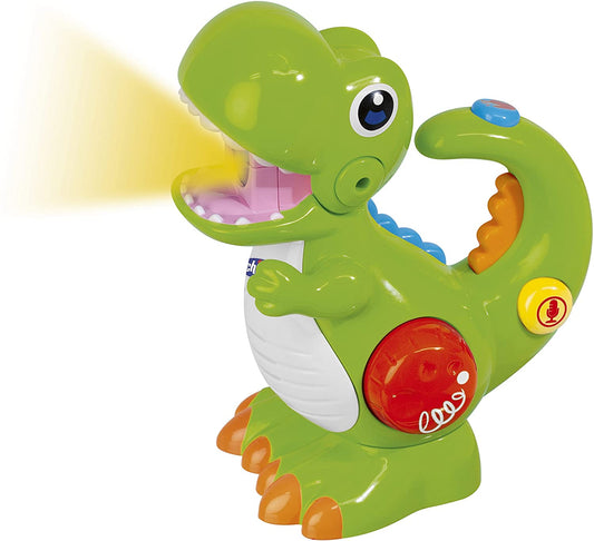 Chicco T-Rex Dino con grabadora de voz y antorcha multicolor