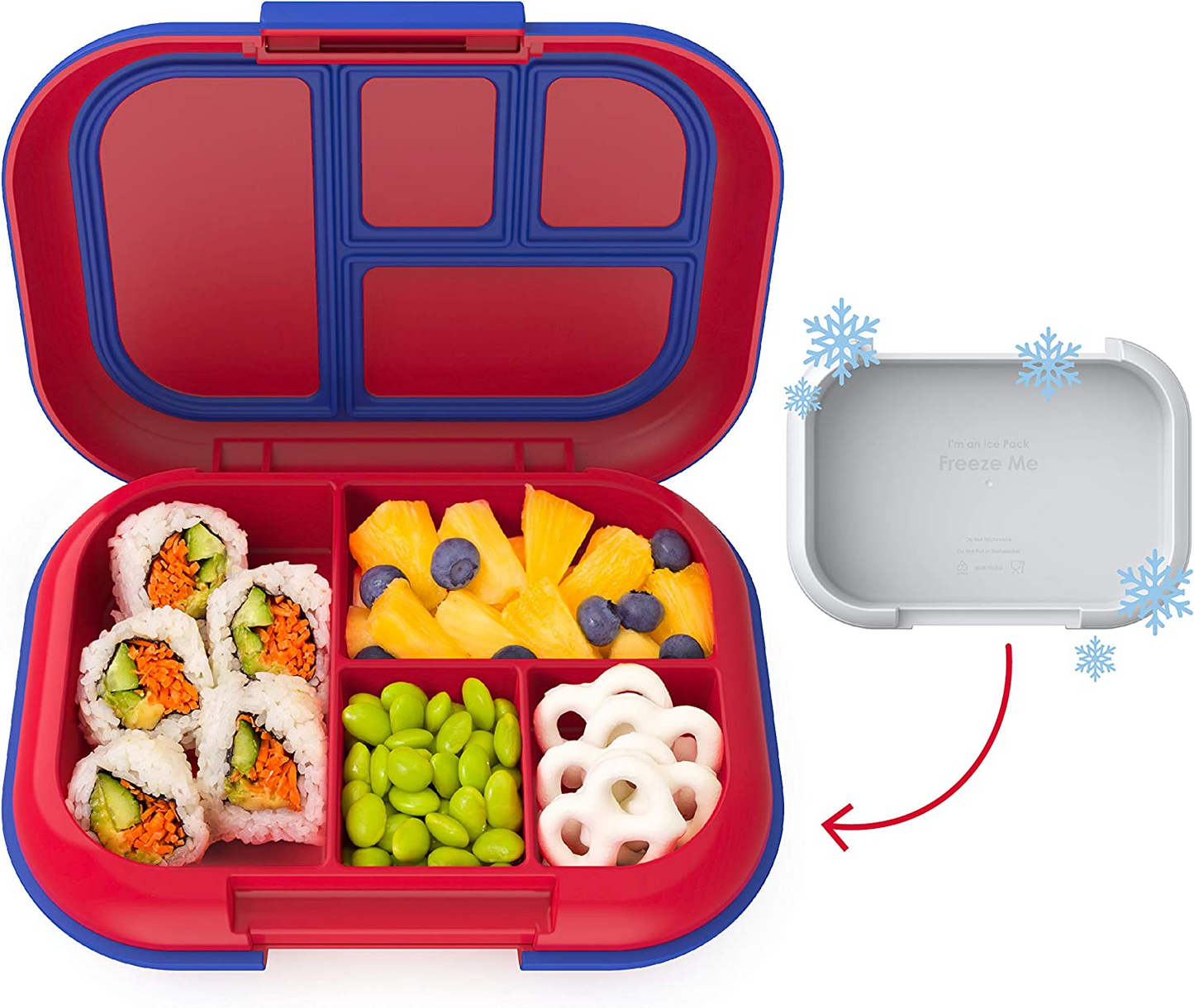 Bentgo Kids Chill Lunch Box - Solução de almoço estilo Bento com 4 compartimentos