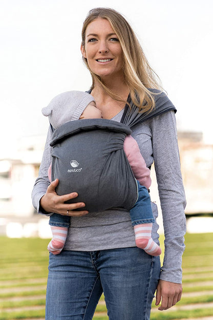 manduca Twist Baby Carrier > Grey-Mint < Baby Carrier e Sling para Recém-nascidos e Bebês IS Algodão Orgânico IS Conversão de Tecido Tecido I Cinto Macio I Pode Ser Usado desde o Nascimento (Cinza e Verde)