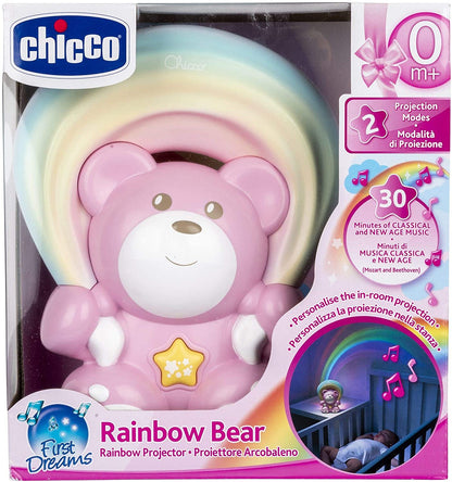 Chicco - Projetor de urso arco-íris azul