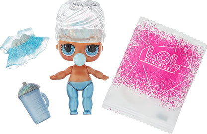 Jajaja ¡Sorpresa! Muñeca Glitter Globe Winter Disco Series con pelo brillante