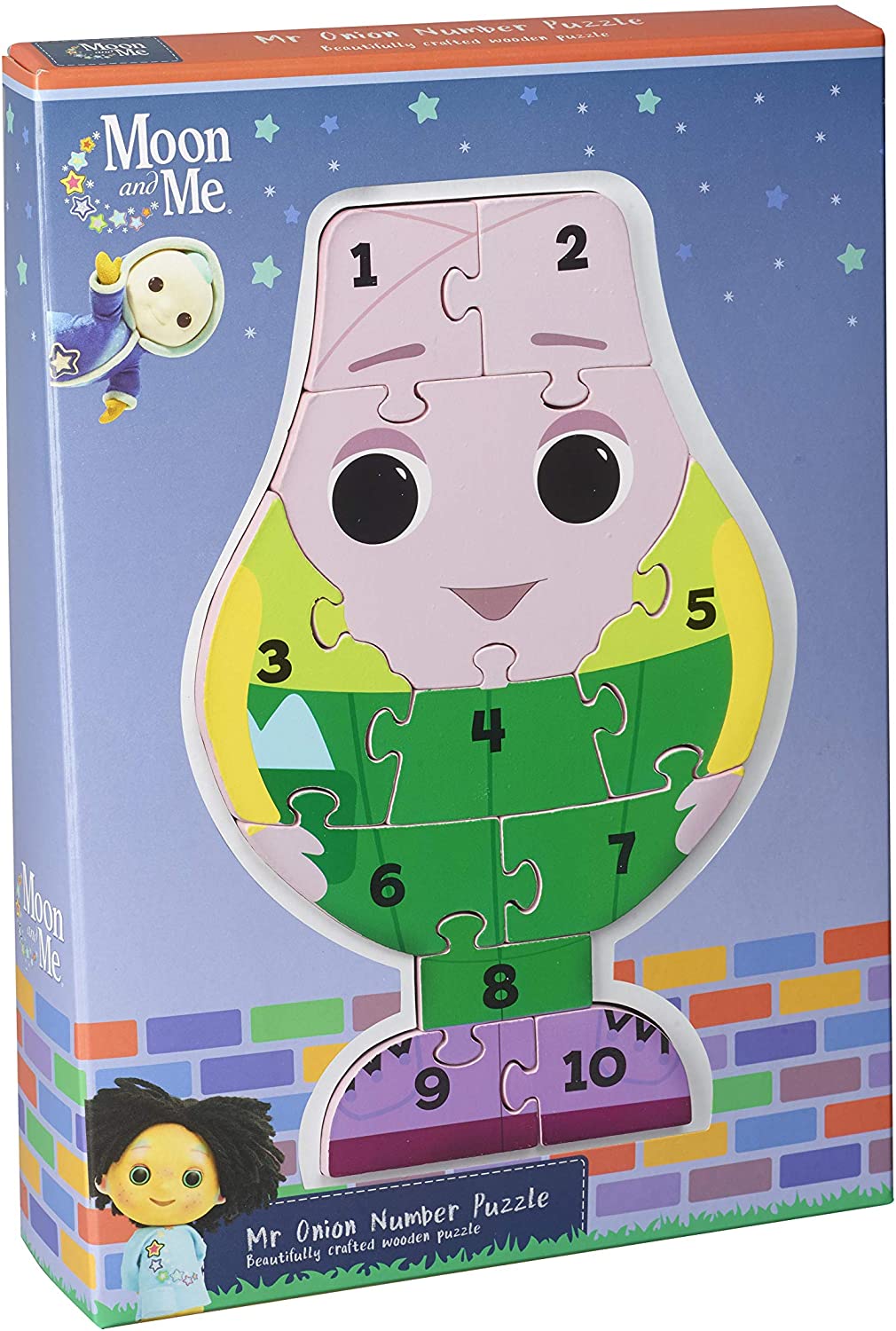 Orange Tree Toys Moon and Me Mr Onion Number Puzzle