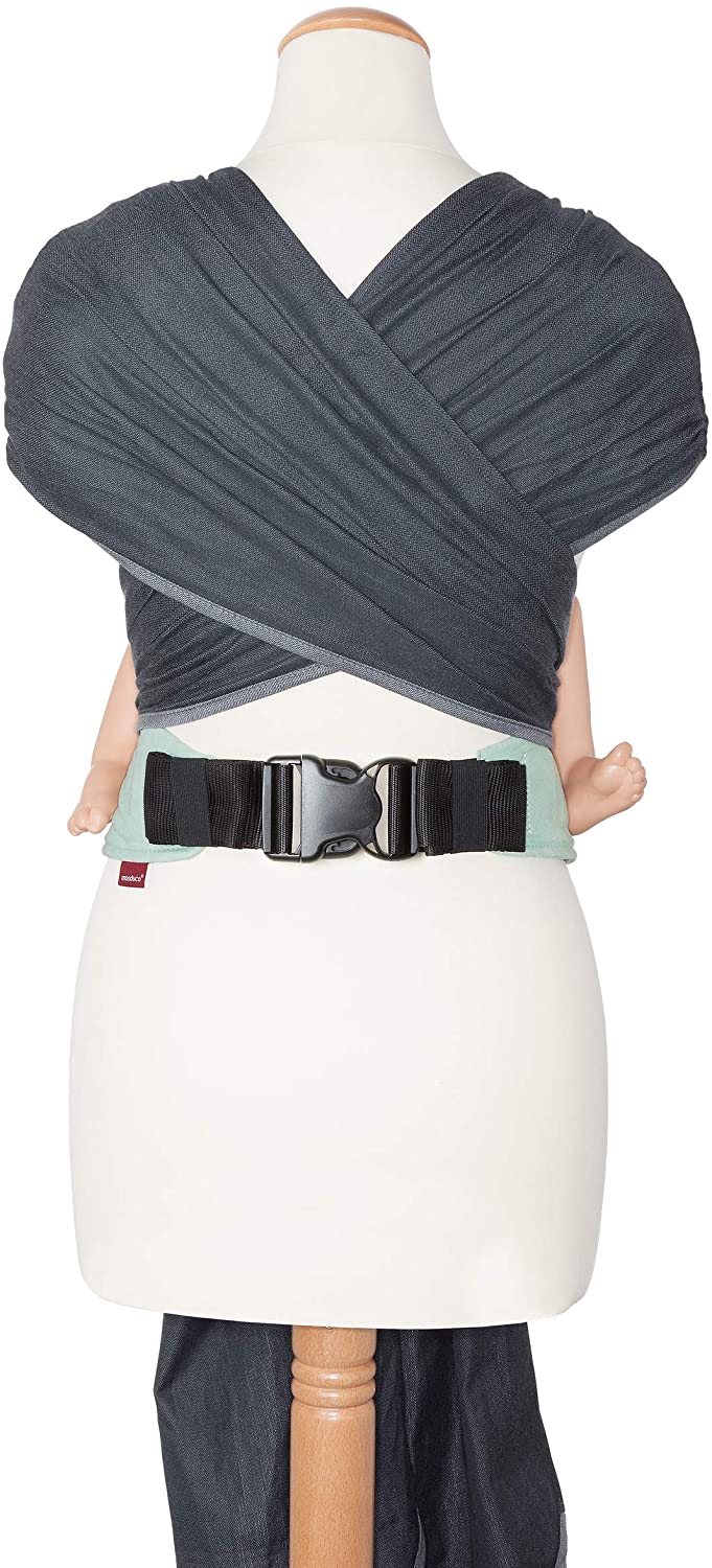 manduca Twist Baby Carrier > Grey-Mint < Baby Carrier e Sling para Recém-nascidos e Bebês IS Algodão Orgânico IS Conversão de Tecido Tecido I Cinto Macio I Pode Ser Usado desde o Nascimento (Cinza e Verde)