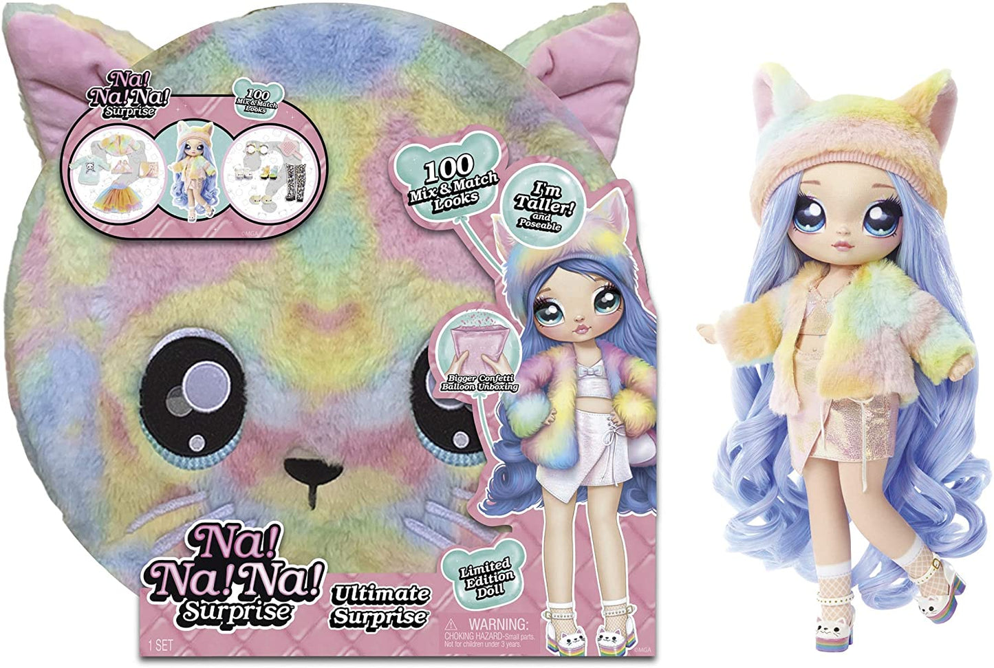 ¡No! ¡No! ¡No! Muñeca Ultimate Surprise Rainbow Kitty y Piper Prim 