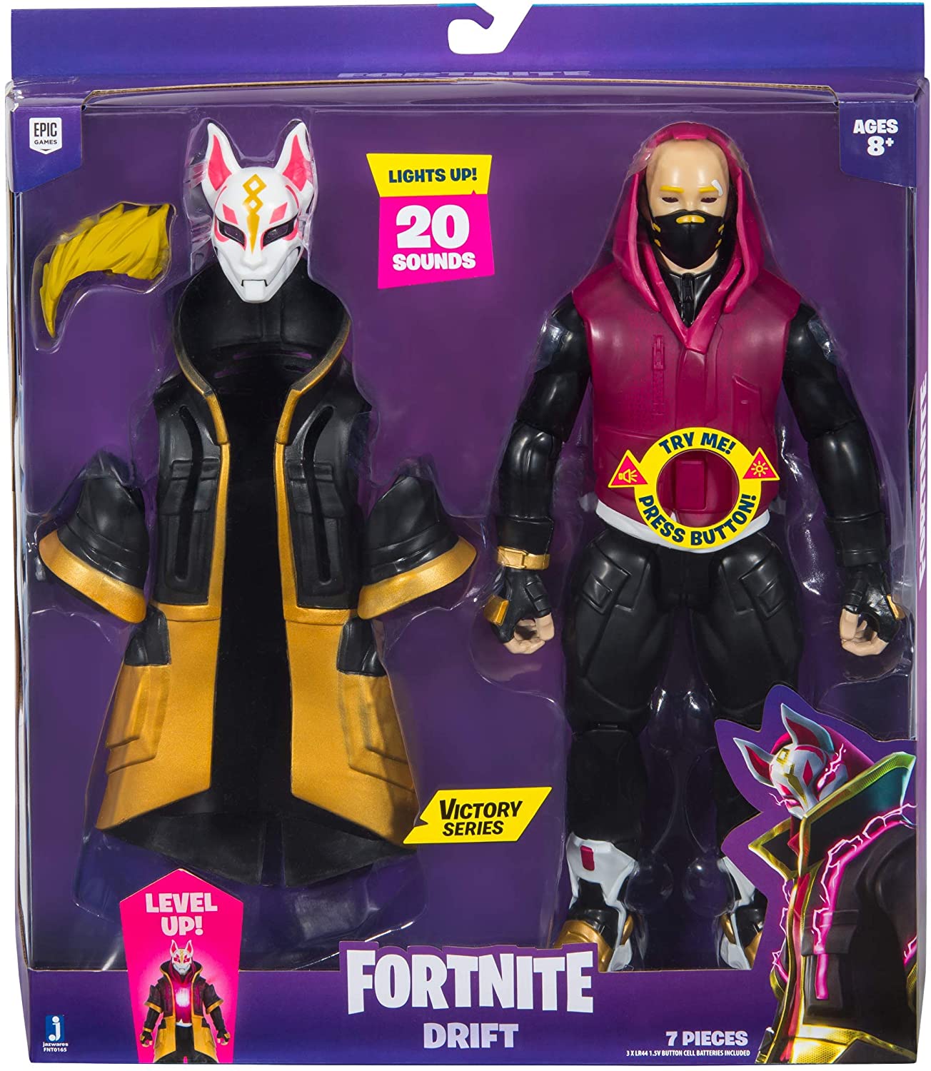 Fortnite - Figura 30cm da série Victory com luzes e sons - Drift