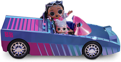 LOL Surprise Dance Machine Car con muñeca exclusiva, piscina sorpresa, pista de baile y luz negra mágica 