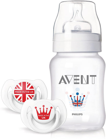 Philips Avent - Set chupete y biberón británico 160ml