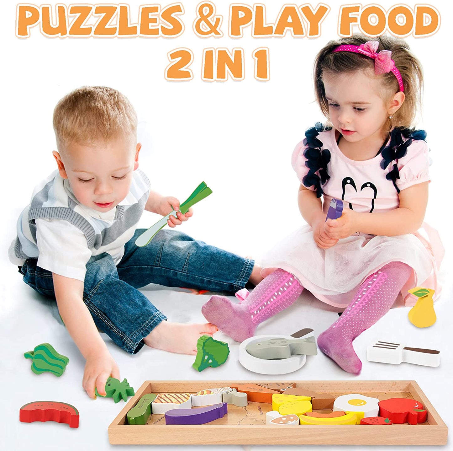 HELLOWOOD - Juguetes Educativos Puzzles de Madera 3D - 29 piezas 