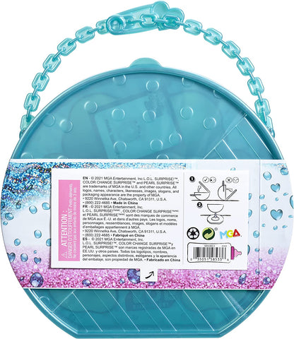 Jajaja ¡Sorpresa! Muñeca Bubbly Pearl Fizz con accesorios de purpurina azul turquesa - 6 sorpresas 4+ 