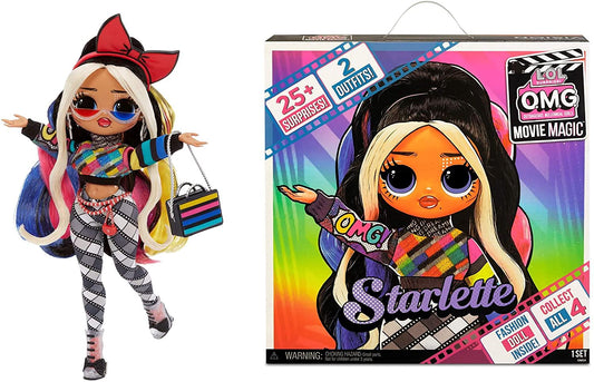 L.O.L Surprise OMG Movie Magic Starlette Doll com 25 surpresas e cinema