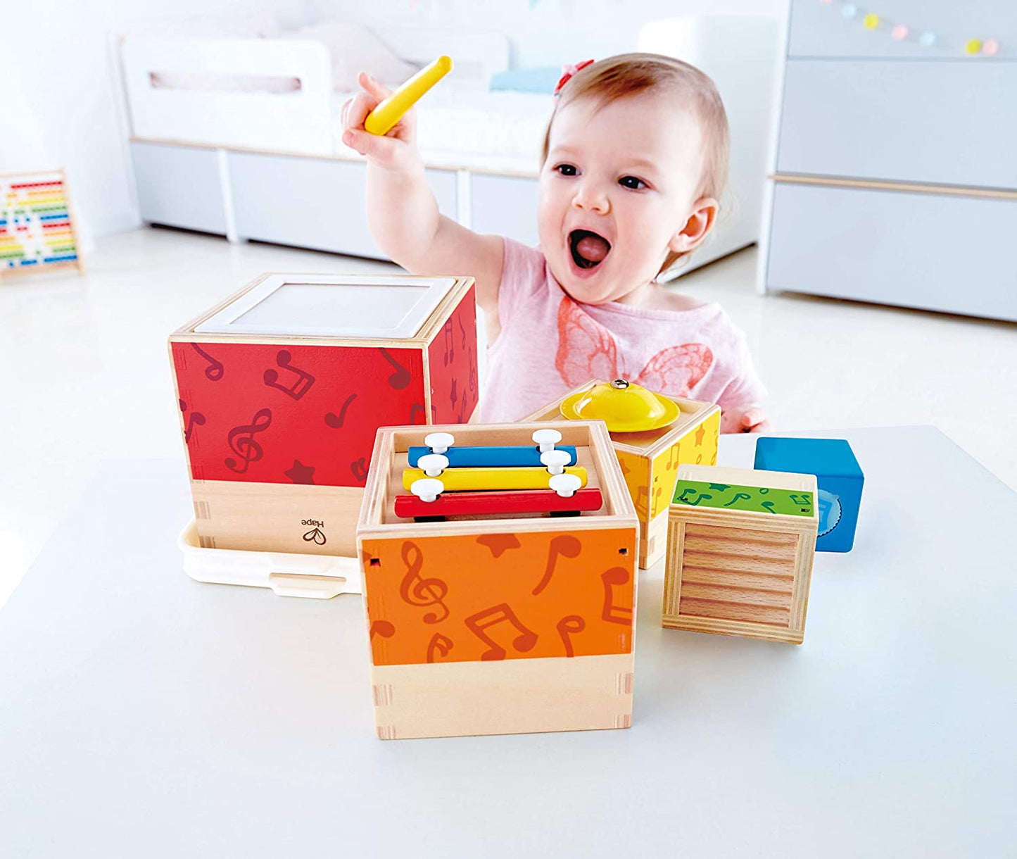 Hape - Set de instrumentos musicales de madera apilables