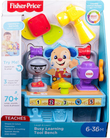 Fisher-Price - Banco de ferramentas de aprendizagem para rir e se ocupar