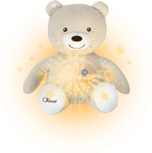 Chicco First Dreams - Osito musical rosa con luz nocturna - Peluche