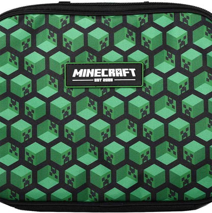 Minecraft Lancheira infantil Minecraft Creeper Lancheira escolar