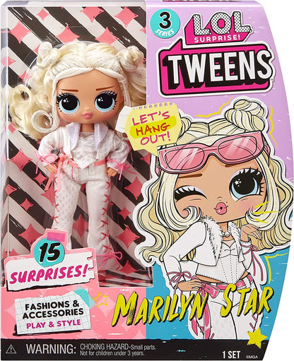 Jajaja ¡Sorpresa! - Muñecas MARILYN STAR Fashion - 15 cm con 15 sorpresas - 3+ 