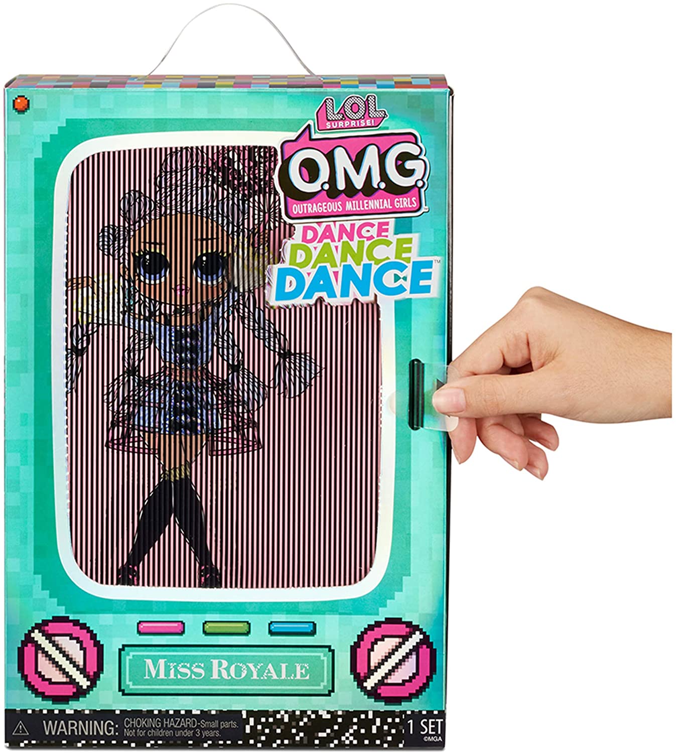 LOL Surprise OMG Dance Dance Dance Miss Royale Fashion Doll with 15 Surprises