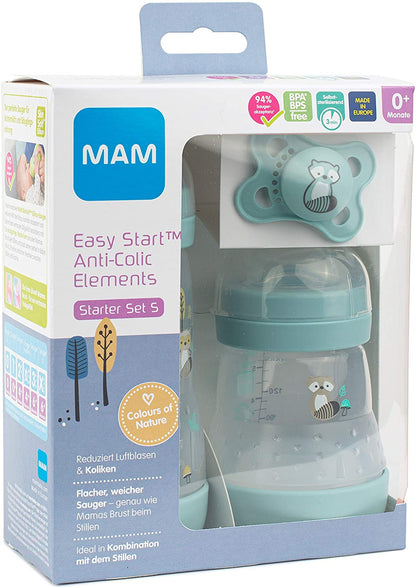 MAM Easy Start S - Kit de Mamadeiras Anti-Cólicas e Chupeta