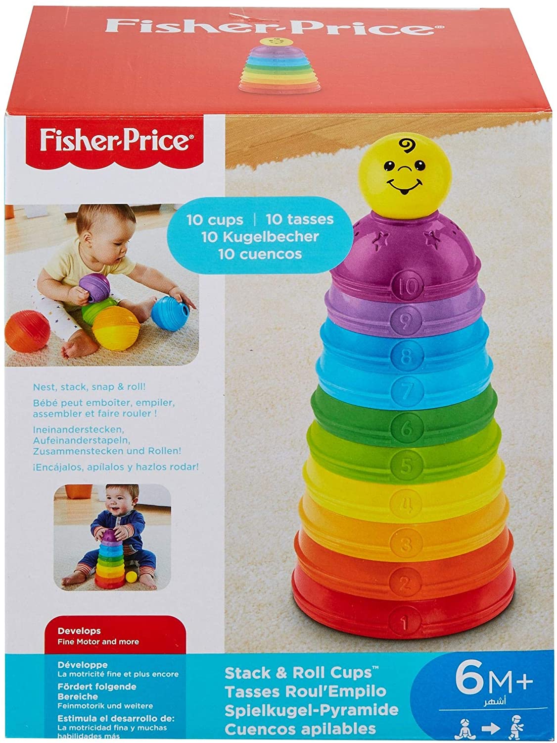 Fisher-Price - Brinquedo de empilhamento de bebê