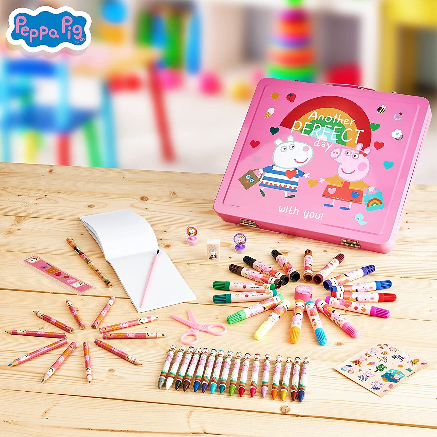 Peppa Pig Art Set - lápices de colores para niños