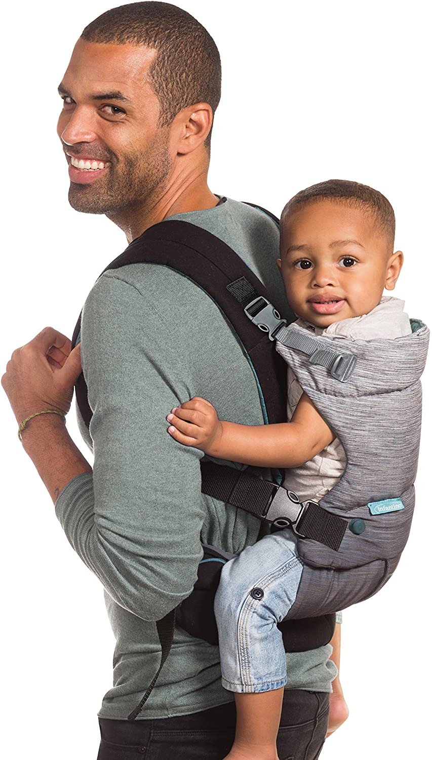 Infantino Go Forward Evolved Carrier - Ergonômico face-in e fade-out, frente e trás Canguru Porta Bebês