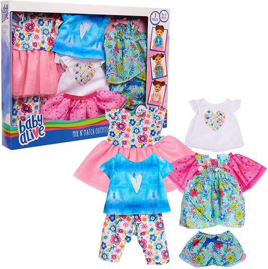 Baby Alive 75162 - Conjunto de Ropa Mix N' Match, Multicolor