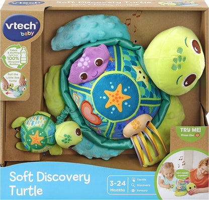 VTech - Tortuga Descubrimiento Sensorial con Luces y Música (3 a 24 meses) - Verde 