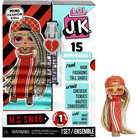 Muñeca LOL Surprise JK Mini Fashion - 15 Sorpresas, Ropa y Accesorios - Coleccionables