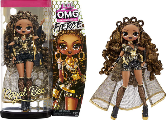 L.O.L. Surprise! Boneca Fierce ROYAL BEE Fashion Roupas, Acessórios e Suporte - 15 Surpresas 3+