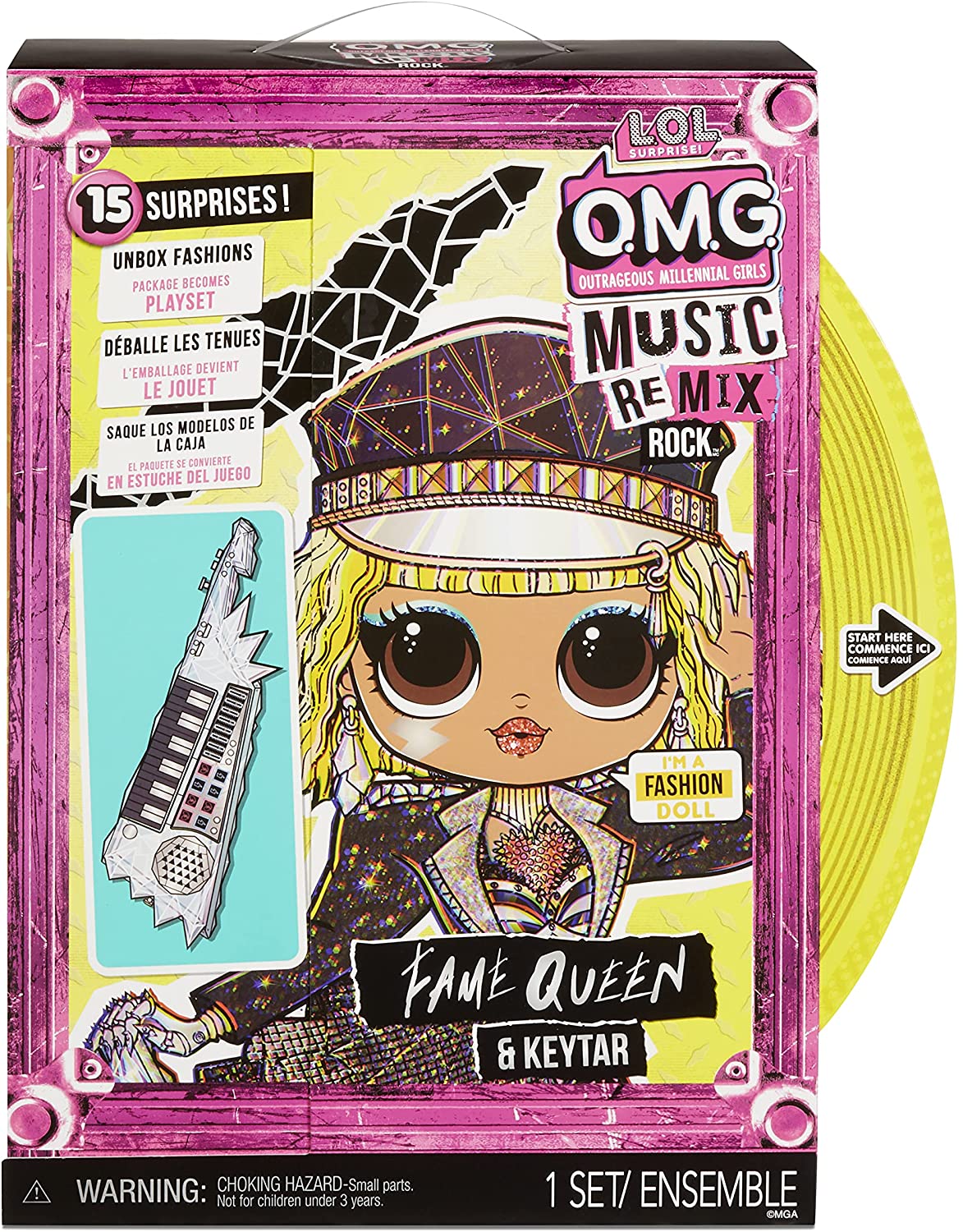 L.O.L. Surprise! OMG Remix Rock FAME QUEEN Fashion Doll