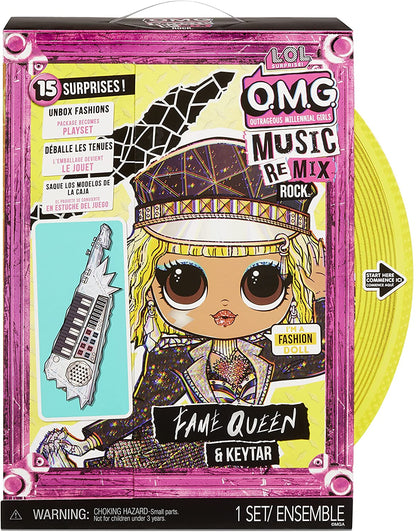 Jajaja ¡Sorpresa! OMG Remix Rock FAME QUEEN Muñeca de moda