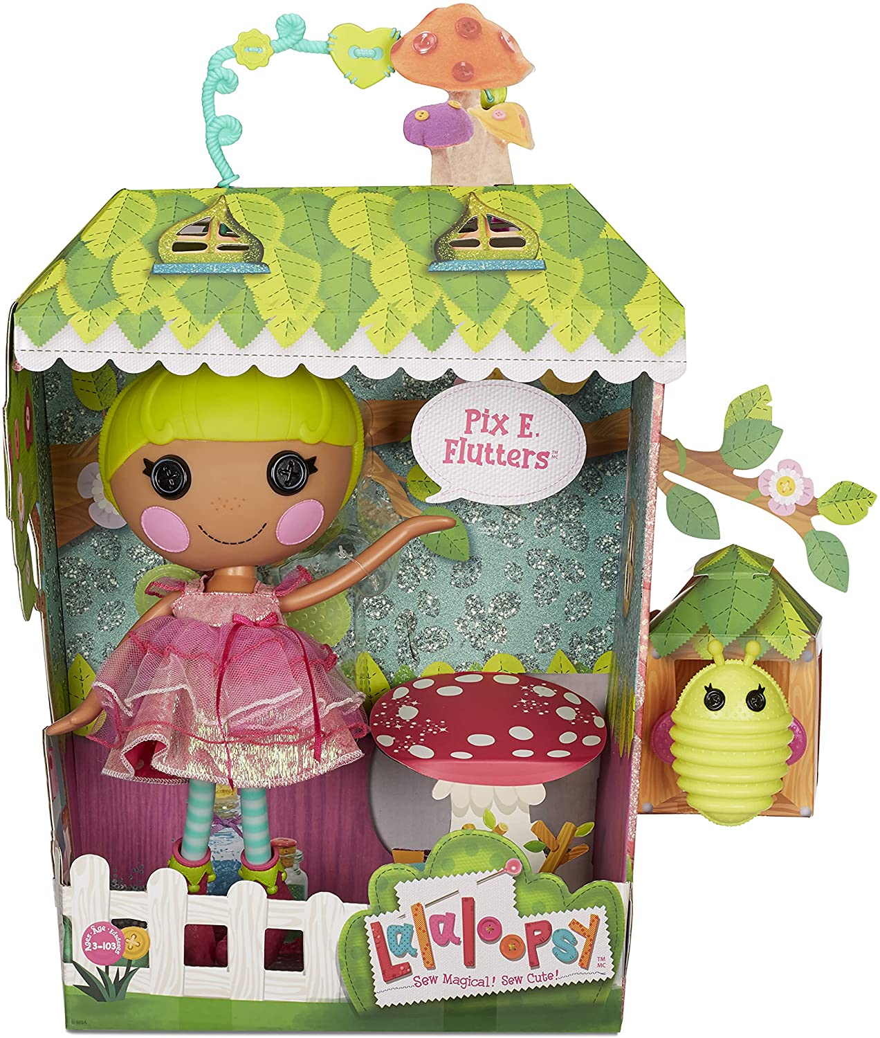 Lalaloopsy Flutters with Pet Firefly-33 cm