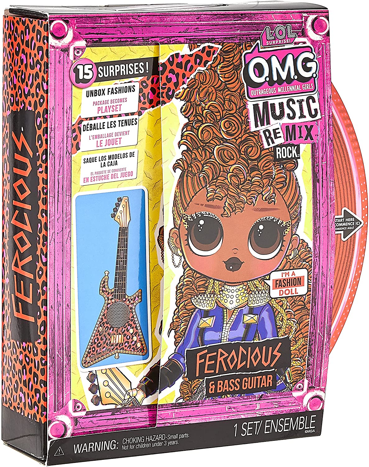 L.O.L. Surprise! OMG Remix Rock FEROCIOUS Fashion Doll