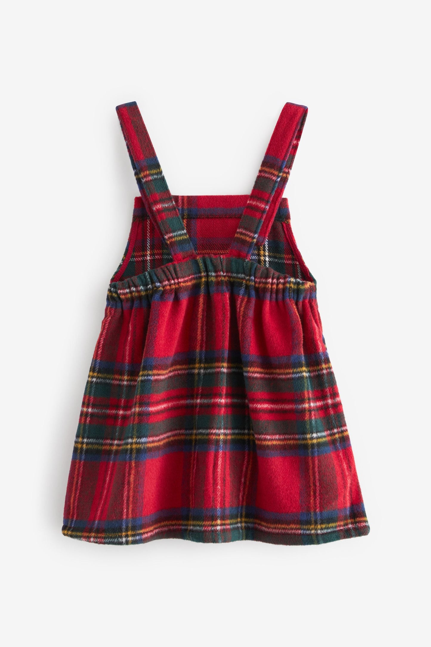 |BabyGirl| Vestido Pinafore Xadrez - Vermelho (3meses-8anos)