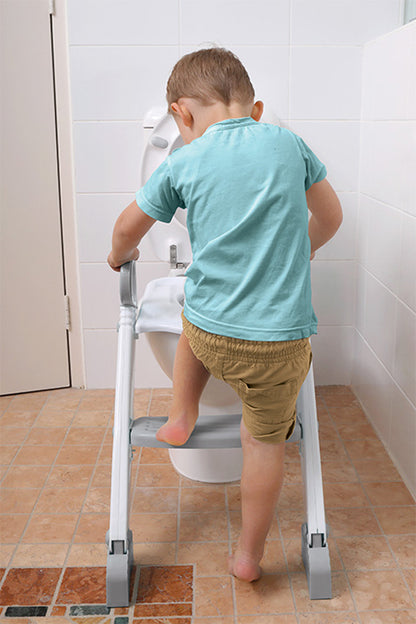 Dreambaby - Entrenador de WC con Escalera Blanco/Gris