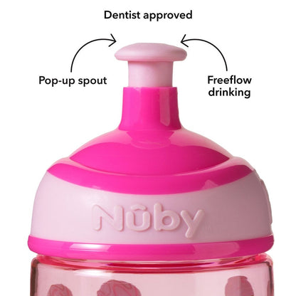 Nuby - Super Slurp Tritan Freeflow Cup - kit com 2 modelos variados