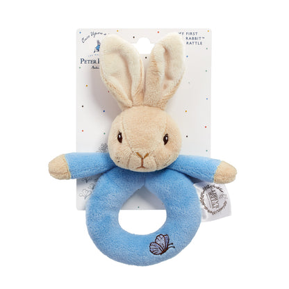 Peter Rabbit & Flopsy Bunny Brincos de pelúcia chocalhos