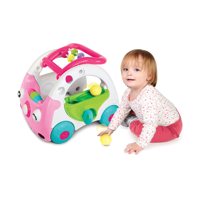 Infantino 3 em 1 Sensorial Discovery Car Rosa