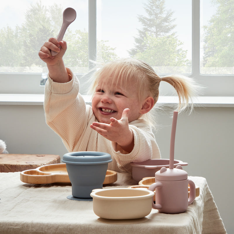 Bambino - Conjunto de Alimentação de Silicone - Creme