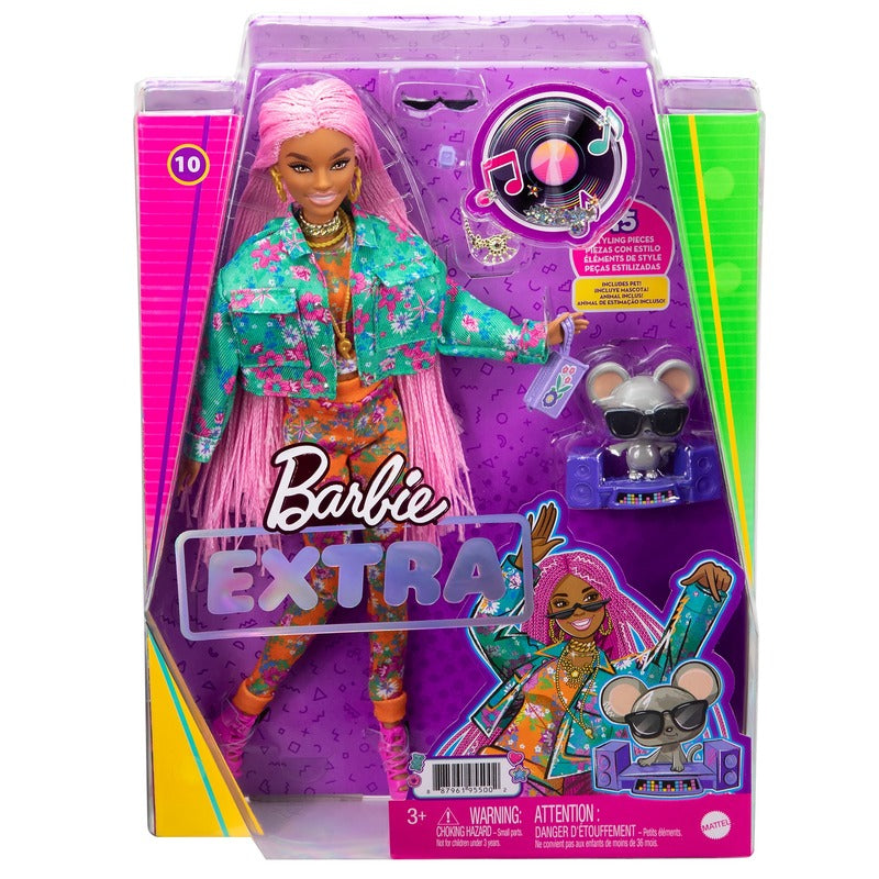 Barbie Extra Doll - Tranças rosa