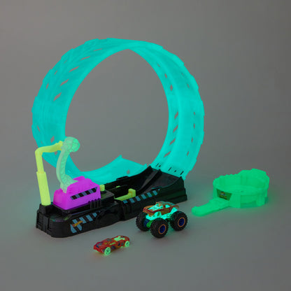 Hot Wheels Monster Truck brilla en la oscuridad bucle épico