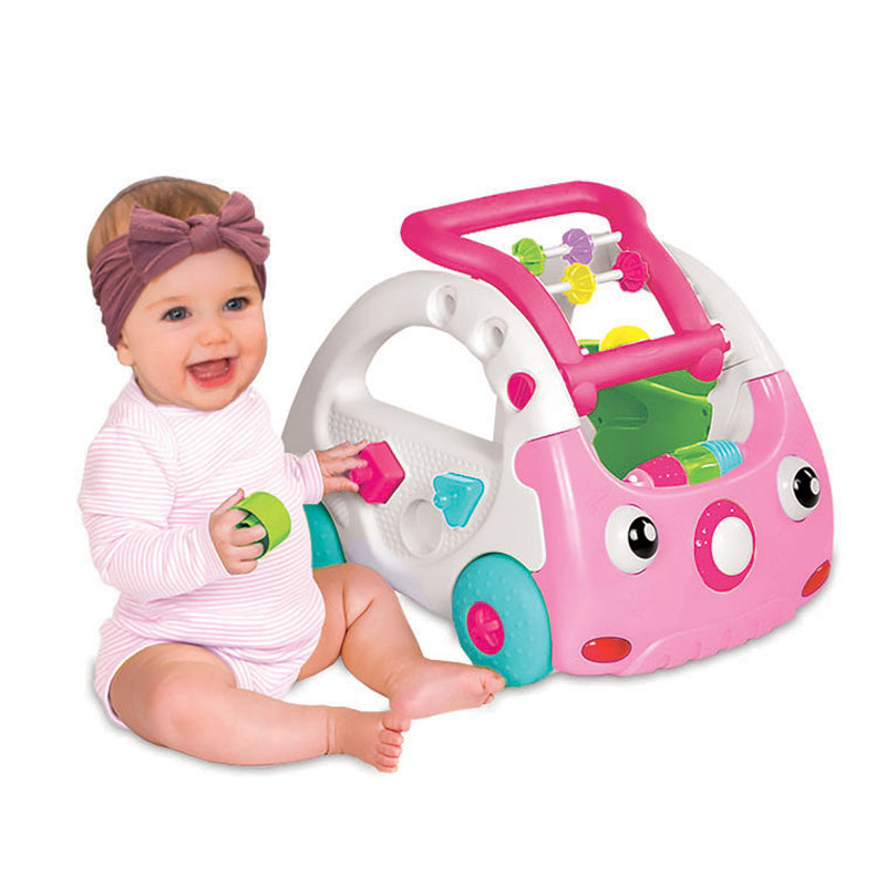 Infantino 3 em 1 Sensorial Discovery Car Rosa