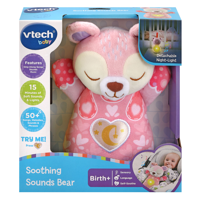 VTech Calmantes Sons Urso rosa