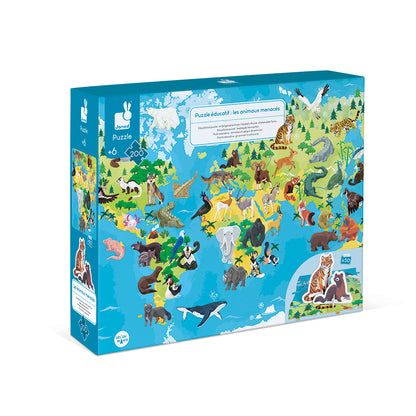 Janod Puzzle Educativo Animales en Peligro