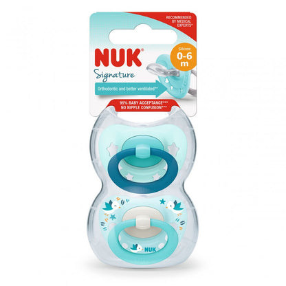 Nuk Signature Chupeta Azul 2Pk