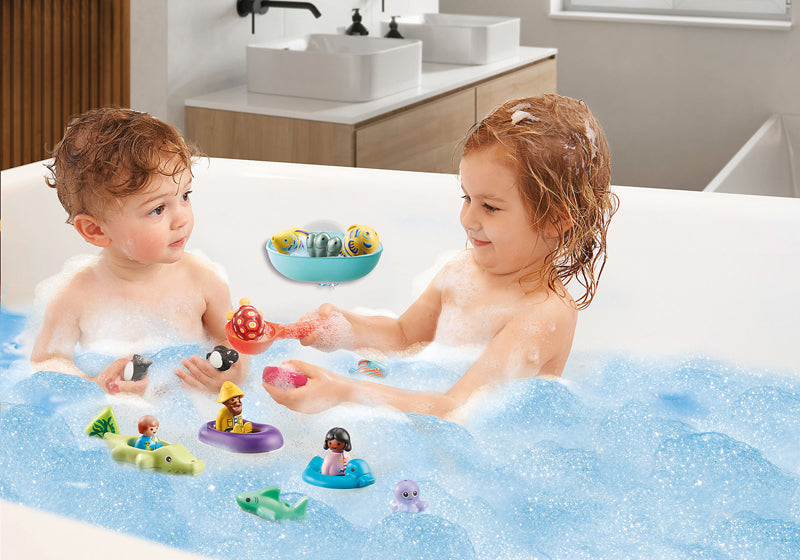 Playmobil 70637 1.2.3 AQUA da Pesca Divertimento com Marinhos Animais